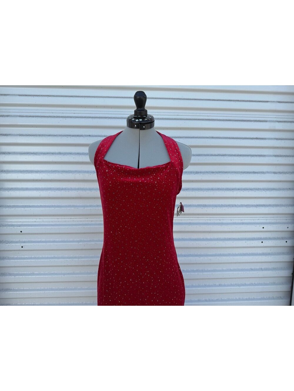 Red floor length dress 4-23-66
